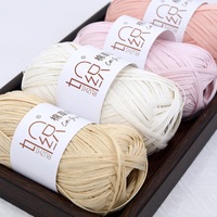 Nouvel Arrivage : Chapeau en Coton Lavable, Sac en Raphia Tressé, Sac DIY Tricoté à la Main au Crochet Couleurs Dopamine, Fil Prêt pour l'Été