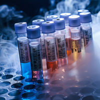 Étiquettes autocollantes pour microcentrifugeuses, flacons médicaux, tubes de test cryogéniques réfrigérés, en vinyle holographique pour laboratoire