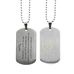 Étiquettes de <span class=keywords><strong>chien</strong></span> double face en acier inoxydable plaqué argent pour gravure Étiquettes de <span class=keywords><strong>chien</strong></span> personnalisées par le fabricant en gros avec logo 3D - Product Image 2