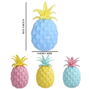Cheap Fruit Shape Pull Stretch Promote Stress Relief Pineapple Gel Water <b>Bead</b> Squeeze Ball Fidget Toys - Product Image 4