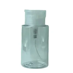 180ml Nail Polish Remover Liquid Dispenser Press Pumping Cleaner Bottles Make Up Refillable Container