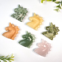 Vente en gros de sculptures de licorne en cristal naturel, pierre précieuse de quartz rose pour la guérison, artisanat de licorne en cristal pour la décoration et les cadeaux