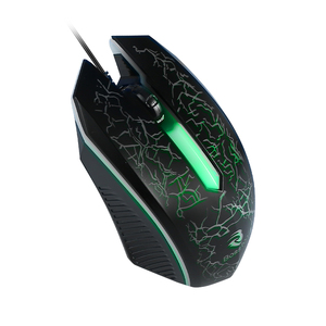 Customizable Black Crack 3D <strong>Mouse</strong> and Colorful Breathing Light Backlit <strong>Keyboard</strong> Set:Enhance Your Workflow with Personalization - Product Image 2