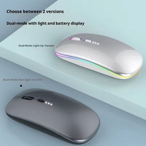 Ultra-Thin Charging Silent Dual-Mode Photoelectric Blue Tooth Battery Display Illuminated <b>Wireless</b> <b>Mouse</b> Tablet Phone - Product Image 2