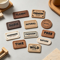 Patch en cuir gommé souple 3D personnalisé avec logo, livraison rapide, pour articles en cuir
