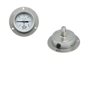 Achteraansluiting Flush Montagewijzerplaat 63Mm Hydraulische Psi-Drukmeter Roestvrijstalen Drukmeter