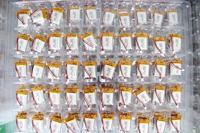 Baterai Lipo Tipis Kecil Bersertifikasi IEC CE MSDS 3.7V 40mah 50mah 501010 untuk Pelacak Hewan Peliharaan