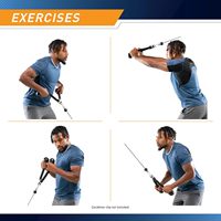 VIGFIT Ensemble d'accessoires pour machine à câble en acier robuste, poignées de traction dorsale et corde triceps, équipement de fitness pour musculation