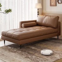 Canapé-lit capitonné de luxe en cuir PU haut de gamme, design moderne et minimaliste, idéal pour salon et hôtel - Offre Spéciale