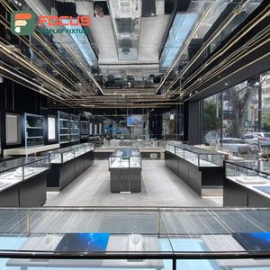 Sistema de Exhibición de Joyería de Alta Visibilidad, Vitrina de Mostrador para Centro Comercial con Marco de Madera - Product Image 4