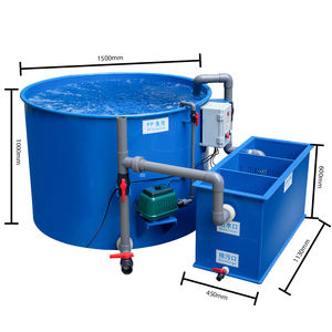 معدات ترشيح بركة السمك الزرقاء PP ، مقشدة البروتين وفلتر الأسطوانة لخزان الأسماك ، مياه البحر المصنوعة من البلاستيك والبلاستيك - Product Image 6