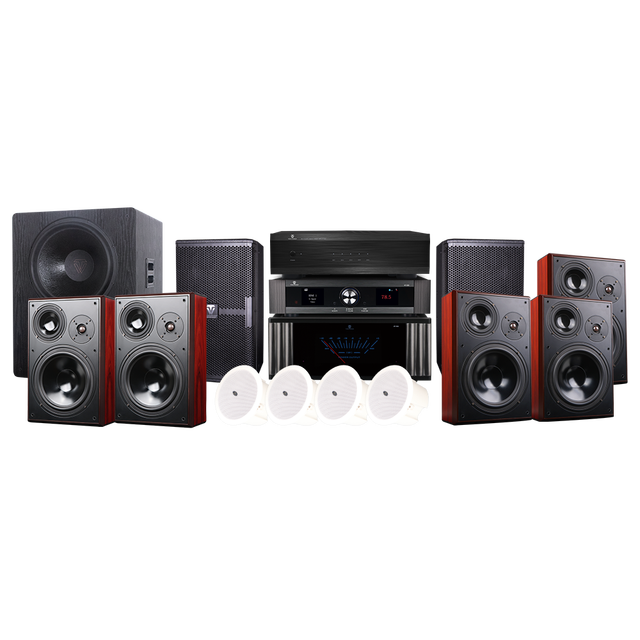 Tonewinner 7.1.4 Processor and Power Amplifier Home Theater System Channels for a Luxury Home Theater