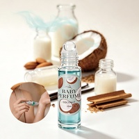 Huile de parfum EDP unisexe en roll-on 10 ml, parfum d'ambiance Lait, Amandes, Noix de Coco, Vanille, Bois de Santal, Musc, Marque Privée