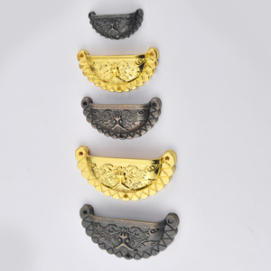Poignée de meuble antique en forme de coquille, en alliage de zinc, design traditionnel, bouton de meuble durable pour tiroir de cuisine, armoire à pharmacie - Product Image 2