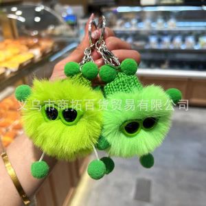 Peluche petit elfe dessin animé poupée coffre-fort LED porte-clés cuivre matériel nouveau Ins Style pendentif - Product Image 2