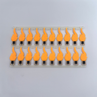 20 pièces LED à filament 3V à effet de flamme vacillante, pour décoration DIY, ampoule de lampe bougie, accessoires de diode, puce COB