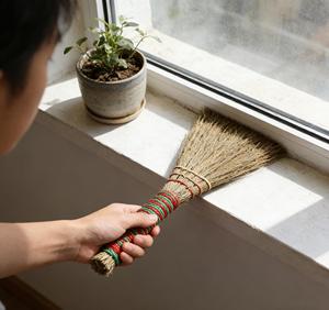 Escobas de Paja de Alta Calidad al por Mayor, Escobas de Hierba Hechas a Mano de Estilo Retro para Limpieza - Product Image 4