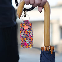 Pochette populaire en similicuir vegan style bohème avec fermoir mousqueton pour femmes, sac à main, fourre-tout, décoration intérieure, fête, baume à lèvres, fermeture éclair, breloque