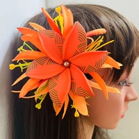 NOUVEAU Plumeria pince à cheveux Mousse fleur Lys griffe accessoires Artificielle Île frangipanier hibiscus danse fête graduation mariage
