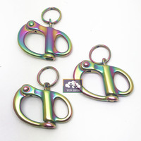 Manille en acier inoxydable réglable en gros pour bracelet en paracorde, composants et accessoires de bijoux personnalisables avec LOGO