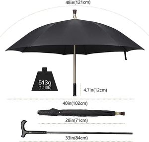 Dimanche hommes haute qualité antidérapant bâton de marche coupe-vent longue <span class=keywords><strong>canne</strong></span> créative escalade <span class=keywords><strong>parapluie</strong></span> adultes usage professionnel - Product Image 4