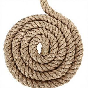 <span class=keywords><strong>Cuerda</strong></span> de yute y sisal de Manila natural, gruesa, retorcida y resistente, para manualidades, decoración náutica, columpios, juegos de tira y afloja, y exteriores. - Product Image 1