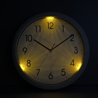 Fabricants brevet Led Night Light pas cher en plastique personnalisation horloge murale de luxe moderne décoration intérieure