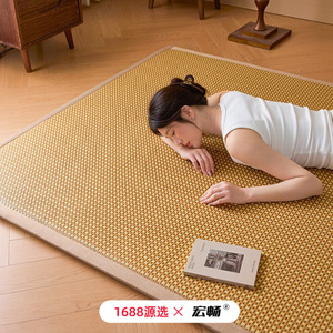Summer Cooling Rattan Mat Folding Ice Silk Jacquard <b>Bedding</b> For Bedroom Soft Mattress 1688 Source Selection - Product Image 1