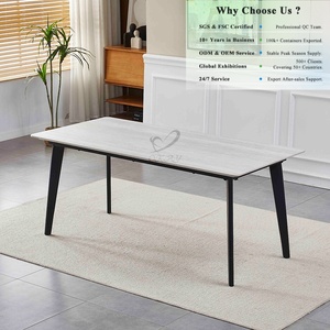 Table <span class=keywords><strong>à</strong></span> <span class=keywords><strong>manger</strong></span> moderne urbaine OKAY, style classique résidentiel, économique, facile <span class=keywords><strong>à</strong></span> assembler, polyvalente, amélioration moderne, table <span class=keywords><strong>à</strong></span> <span class=keywords><strong>manger</strong></span> en céramique - Product Image 1