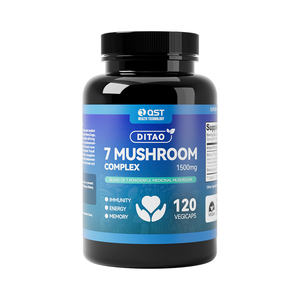 7 em 1 Cogumelo Reishi Cápsulas Cordyceps <span class=keywords><strong>Chaga</strong></span> Turkey Tail Shiitake Cápsulas Lions Mane Blend Cogumelo Cápsulas - Product Image 1