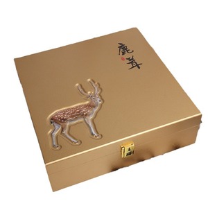 Caja de Regalo de Alta Gama con Diseño de Asta de Ciervo, Caja de Madera Rectangular con Cierre, Hecha a Medida, para Medicina Tradicional China - Product Image 5