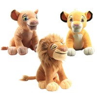 Boneka Singa Duduk Lucu Super Lembut 11-30cm Isi Kapas PP Simba King Hadiah untuk Unisex