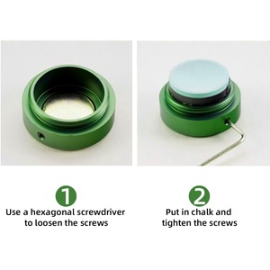 TAOM Pool <b>Chalk</b> Holder Round Shaped Practical Tool Billiards Accessories Magnetic Mini <b>Chalk</b> Tip Case Container Round Billiards - Product Image 4