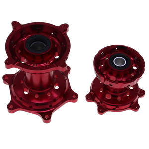 Moyeux de roue CNC modifiés rouges à grande cloche, 36 trous, avant et arrière, pièces de véhicule tout-terrain, 36 trous chacun, en alliage, pour modèle CRF - Product Image 6