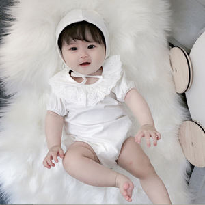 SALUTE SSS044 LiaRomperSet a Summer Body <b>Suit</b> for <b>Babies</b> and Cap Set - Product Image 2