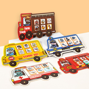 Commercio all'ingrosso CE CPC puzzle di corrispondenza di <span class=keywords><strong>lavoro</strong></span> auto giocattolo educativo di pensiero formazione di carriera giocattolo cognitivo per i bambini - Product Image 4