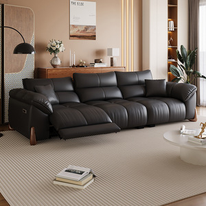 Canapé d'angle inclinable en cuir JINS Europe, nouveau design tendance, 7 places, design minimaliste, idéal pour villa, atelier, <span class=keywords><strong>salon</strong></span> - Product Image 6