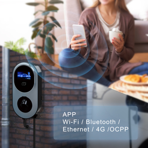 48A 80A แท่นชาร์จไฟ AC แบบที่1สถานีชาร์จ <span class=keywords><strong>EV</strong></span> แบบเร็วพร้อมแอปแสดงผลขนาดใหญ่ ocpp 1.6กล่องติดผนังสำหรับตลาดเรา - Product Image 4
