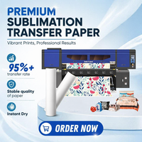Papier de transfert par sublimation 70 g/m² 160 cm, papier blanc pour vêtements, séchage rapide, taux de transfert de 98 %, imprimante par sublimation