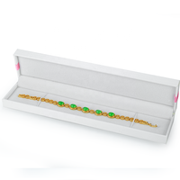Vente chaude, boîte à bijoux rectangulaire carrée haut de gamme personnalisable OEM ODM, fabriquée à la main, avec ruban