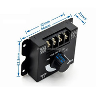 Gradateur LED Bande de lumière douce et dure Gradateur de luminosité Bouton DIMMER 12V/24V 30A