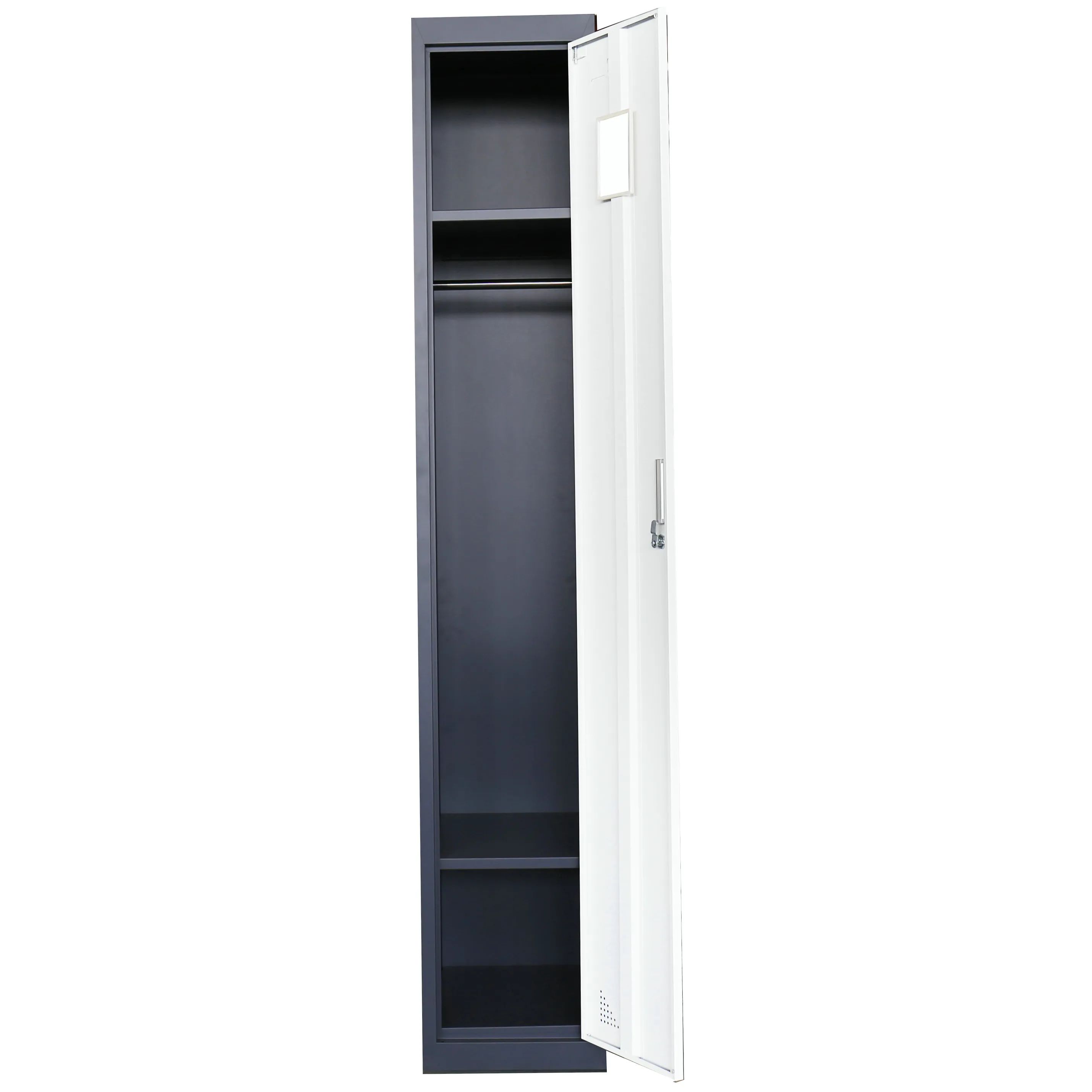 1 Door steel almirah steel showcase modern steel almirah big clothes cabinet