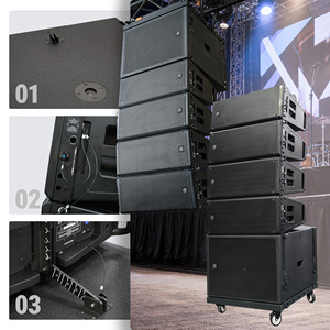 Système de sonorisation professionnel CLA210A-COMBO avec haut-parleurs actifs NEO à double 10 pouces, système de sonorisation Line Array avec caisson de basses de 18 pouces - Product Image 2