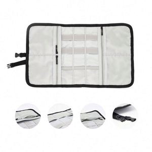 BSCI Factory Portable Roll Up Travel <b>Cable</b> Organizer Pouch Computer Electronics Accessories <b>Bag</b> - Product Image 3