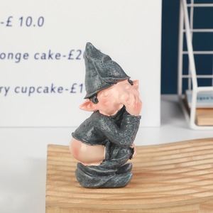 Figuras de Enanos Extraños, Creativas, para <span class=keywords><strong>Jardín</strong></span> y Pequeñas Figuras Decorativas para Fiestas, Artesanías de Resina, Decoración del Hogar - Product Image 4
