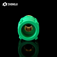 Raccord mâle PPR 20mm 25mm 32mm 1/2 3/4 1 pouce BSP PN25 avec insert en laiton, adaptateur hexagonal pour tuyau d'eau OEM ODM