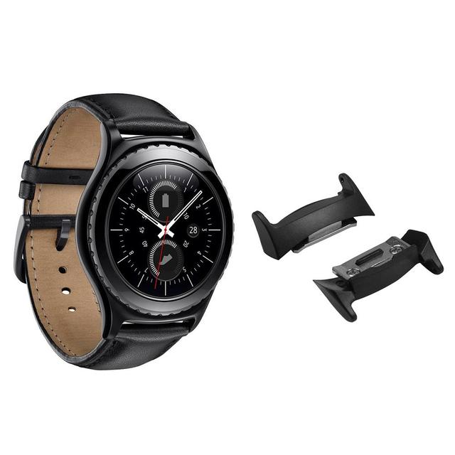 Eraysun for Samsung R720 2pc Metal Connector Replacement Stainless Steel Adapter Bracelet Watch Band Accessories