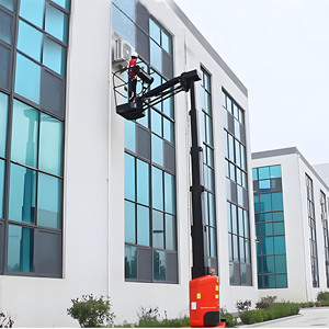 मोबाइल टेलीस्कोपिक कार्य मंच इलेक्ट्रिक हाइड्रोलिक 9 मीटर 200 किलोग्राम कर्मियों ने स्व-चालित ऊर्ध्वाधर मस्तूल उठाया - Product Image 5