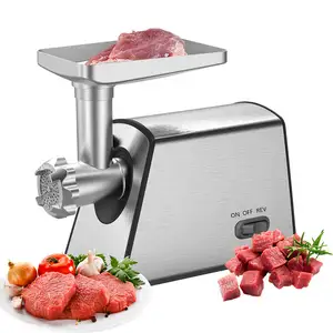 Aparelho de cozinha em aço inoxidável, máquina trituradora elétrica de carne vegetal
