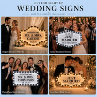 Panneau LED personnalisé pour mariage, panneau de service de bouteilles sur mesure pour réception de mariage et fête